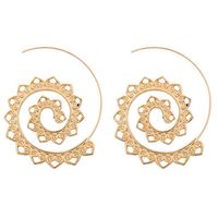 Exaggerated Spiral Dangle Earrings