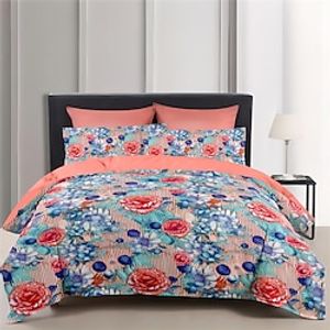 100% Cotton Duvet Cover Set Floral Pattern Comforter Set 23PCS Luxury Bedding Set Home Decor Bedding Gift King Queen Full Size Lightinthebox