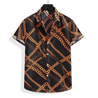 Men's Shirt Graphic Short Sleeve Casual Tops Casual miniinthebox - thumbnail
