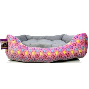 Coco Kindi Washable Sofa Fur Bed -Size#4 Fluffy Pink