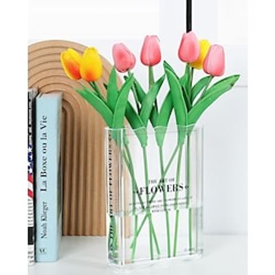 Book Vase for Flowers, Book Lovers Gifts, Aesthetic Room Decor Cute Flower Vase Must-Have for Home, Bookshelf, Bedroom Office Decor - Perfect for Valentines for Women Lightinthebox