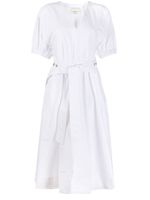 3.1 Phillip Lim UTILITY BELTED DRESS W GATHERED SLEEVE - White - thumbnail