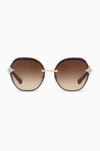 DIVAS' DREAM Angular Square Sunglasses in Metal