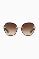 DIVAS' DREAM Angular Square Sunglasses in Metal - thumbnail
