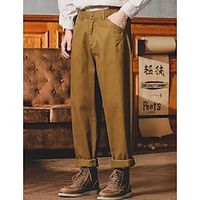 Men's Cargo Pants Cargo Trousers Pocket Plain Comfort Breathable Outdoor Daily Going out Casual Black Brown Lightinthebox - thumbnail
