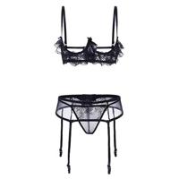 Three Point Type Garter Belt Set - thumbnail