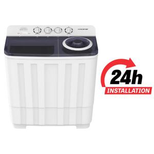 KROME 20KG Twin Tub Semi-Automatic Washing Machine | Powerful Wash with Mechanical Wash Timer | Intuitive Control | Durable Aluminium Spin Motor |...