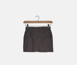 Girls Denim Skirt  Grey