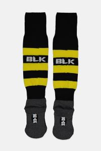Mens Team Pro Stripe Socks  Black/Lime Yellow