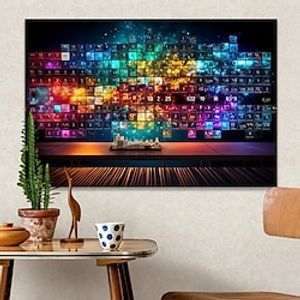 Wall Art Canva Prints and Posters Abstract Portrait Pictures Decorative FabricPainting For Living Room Pictures No Frame Lightinthebox