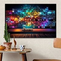 Wall Art Canva Prints and Posters Abstract Portrait Pictures Decorative FabricPainting For Living Room Pictures No Frame Lightinthebox - thumbnail