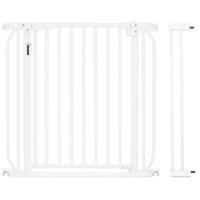 Baby Safe - Metal Safety LED Gate With 10cm Extension - White BS_CM_LMG10WH