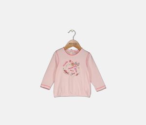 Baby Girls Embroid Tops  Pink