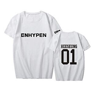 Inspired by KPOP Enhypen T-shirt Anime 100% Polyester Anime 3D Harajuku Graphic T-shirt For Men's / Women's / Couple's miniinthebox