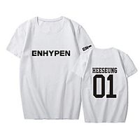 Inspired by KPOP Enhypen T-shirt Anime 100% Polyester Anime 3D Harajuku Graphic T-shirt For Men's / Women's / Couple's miniinthebox - thumbnail