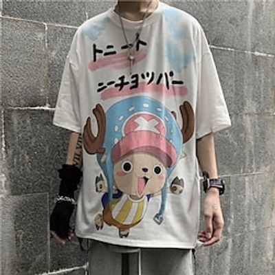 One Piece Cosplay T-shirt Cartoon Manga Print Graphic T-shirt For Men's Women's Unisex Adults' 3D Print 100% Polyester Party Festival Lightinthebox