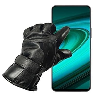 Male 1 Pair Fingertips Winter Gloves Fingerless gloves Touchscreen Gloves All Celebrity Styles Sweet Gloves Casual  Daily Full Finger Buckle Fashion Solid  Plain Color Fall  Winter RoseBlack Lightinthebox