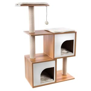 Flamingo Dana Brown - White Cat Scratching Tree 74X35X107cm