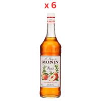 Monin Peach Syrup - 1 Ltr Pack Of 6