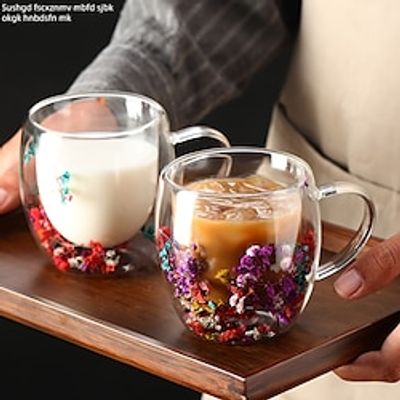 Aesthetic Dried Flowers Double Wall Glass Coffee Mugs Cute Tea Cups with Handles Insulated Heat Resistant Christmas Birthday Gifts for Women Best Friend Teacher Mum Gifts New Home Gift Ideas Lightinthebox Aesthetic Dried Flowers Double Wall Glass Coffee Mugs Cute Tea Cups with Handles Insulated Heat Resistant Christmas Birthday Gifts for Women Best Friend Teacher Mum Gifts New Home Gift Ideas Lightinthebox