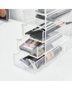 HS Vanity 6 Tiers Acrylic Accessories Display Drawers Clear