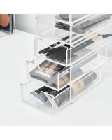 HS Vanity 6 Tiers Acrylic Accessories Display Drawers Clear - thumbnail