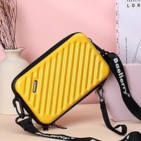 Women's Crossbody Bag Shoulder Bag Polyester Synthetic Daily Large Capacity Waterproof Lightweight Solid Color Black White Yellow miniinthebox