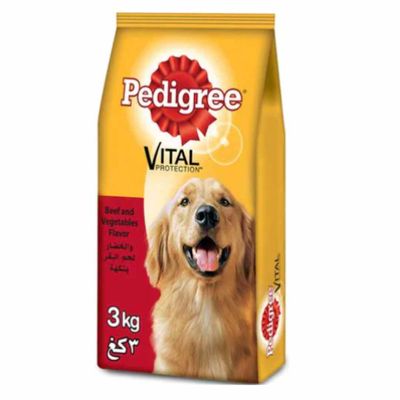 Pedigree Vital Protection Beef And Vegetables Dry Food For Adult Dog 3kg
