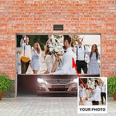Customized Outdoor Garage Door Cover Banner Create with Your Photo for Home Wall Decorations Event Party Parade Lightinthebox