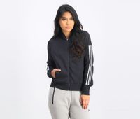 Womens Sport Bomber Jacket  Black - thumbnail