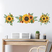 Floral Plants Wall Stickers Bedroom Living Room Removable Pre-pasted PVC Home Decoration Wall Decal 1pc miniinthebox - thumbnail