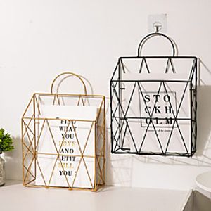 Bookshelf Creative Wall-mounted Bookshelf Newspaper Rack Shelves Wall Home Storage Rack Lightinthebox