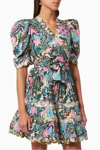 Hortensia Wrap-around Mini Dress
