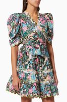 Hortensia Wrap-around Mini Dress - thumbnail