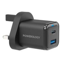 Powerology 35W PD Super Compact Quick Charger With Braided USB-C To Lightning Cable - 1.2m/4ft