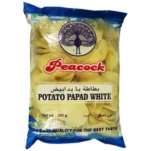 Peacock Potato Papad White Jalgaon 200Gm