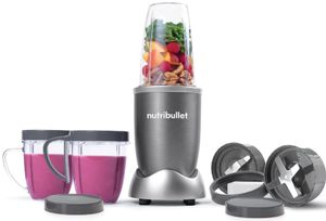 Nutribullet 12 Piece Set Multi Function High Speed Blender Grey 600 Watts - NBR-1212M