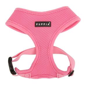 Puppia Soft Harness Pink Extra Large Neck 16.5, Chest 22.0 - 32.0 inch