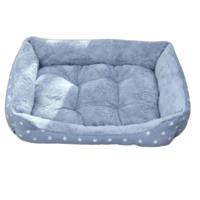 Coco Kindi Soft Rectangle Shaped Fur Bed For Dogs & Cats Sky Blue XL 73X48Cm