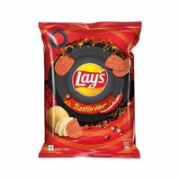 Lays Sizzling Hot Potato Chips 26gm