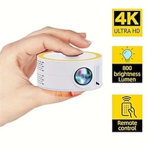 2023 New Mini Portable Projector/ Light Up Your Home Theater With A HD Mobile Screen Projector/outdoor Video With Smart Hand /USB PortLight Up Your Home Theater With A HD Mobile Screen Projector miniinthebox