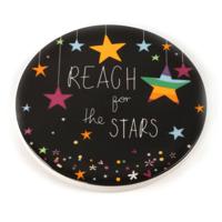 Belly Button Designs Reach For The Stars Single Coaster - Black - thumbnail