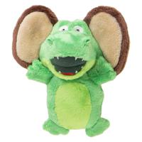 Godog Silent Squeak Flips Gator Monkey Durable Plush Dog Toy with Chew Guard Technology - Small