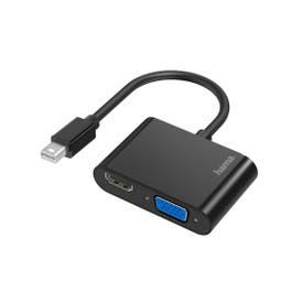 Hama Video Adapter, 2in1, Mini DisplayPort Plug VGA & HDMI Socket, Ultra-HD 4K