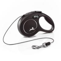 Flexi New Classic Cord Retractable Dog Leash Black - XS