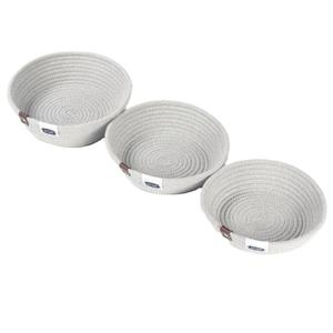 Little Story Multipurpose Rope Baskets - Set Of 3 - Grey LS_RPBA_S3GY