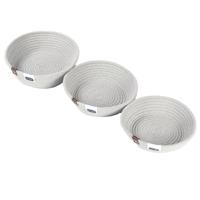 Little Story Multipurpose Rope Baskets - Set Of 3 - Grey LS_RPBA_S3GY