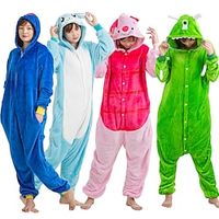 Kid's Adults' Kigurumi Pajamas Piggy  Pig Rabbit Bunny Alien Character Onesie Pajamas Flannel Fabric Cosplay For Men and Women Boys and Girls Carnival Animal Sleepwear Cartoon Festival  Holiday Lightinthebox - thumbnail