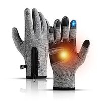 Winter Gloves Touch Gloves Biking Gloves Winter Full Finger Gloves Anti-Slip Windproof Warm Skidproof Sports Gloves Mountain Bike MTB Outdoor Exercise Activity  Sports Gloves Rosy Pink Blue Grey for miniinthebox - thumbnail