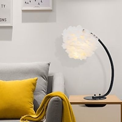 Desk Lamp, Black Bending Table Lamp Modern Stylish Layered Feather 1 Light Living Room Night Light 110-240V Lightinthebox Desk Lamp, Black Bending Table Lamp Modern Stylish Layered Feather 1 Light Living Room Night Light 110-240V Lightinthebox